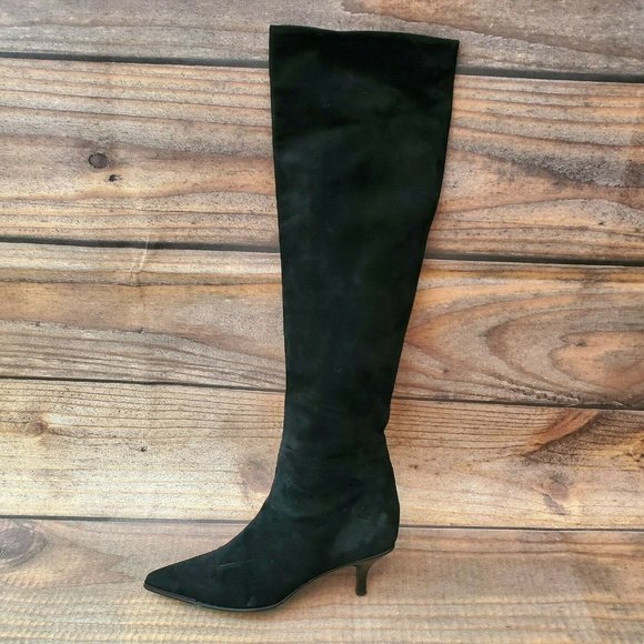 Gucci Shoes - Auth GUCCI OTK Butter soft Nubuck Leather Boot 6.5
